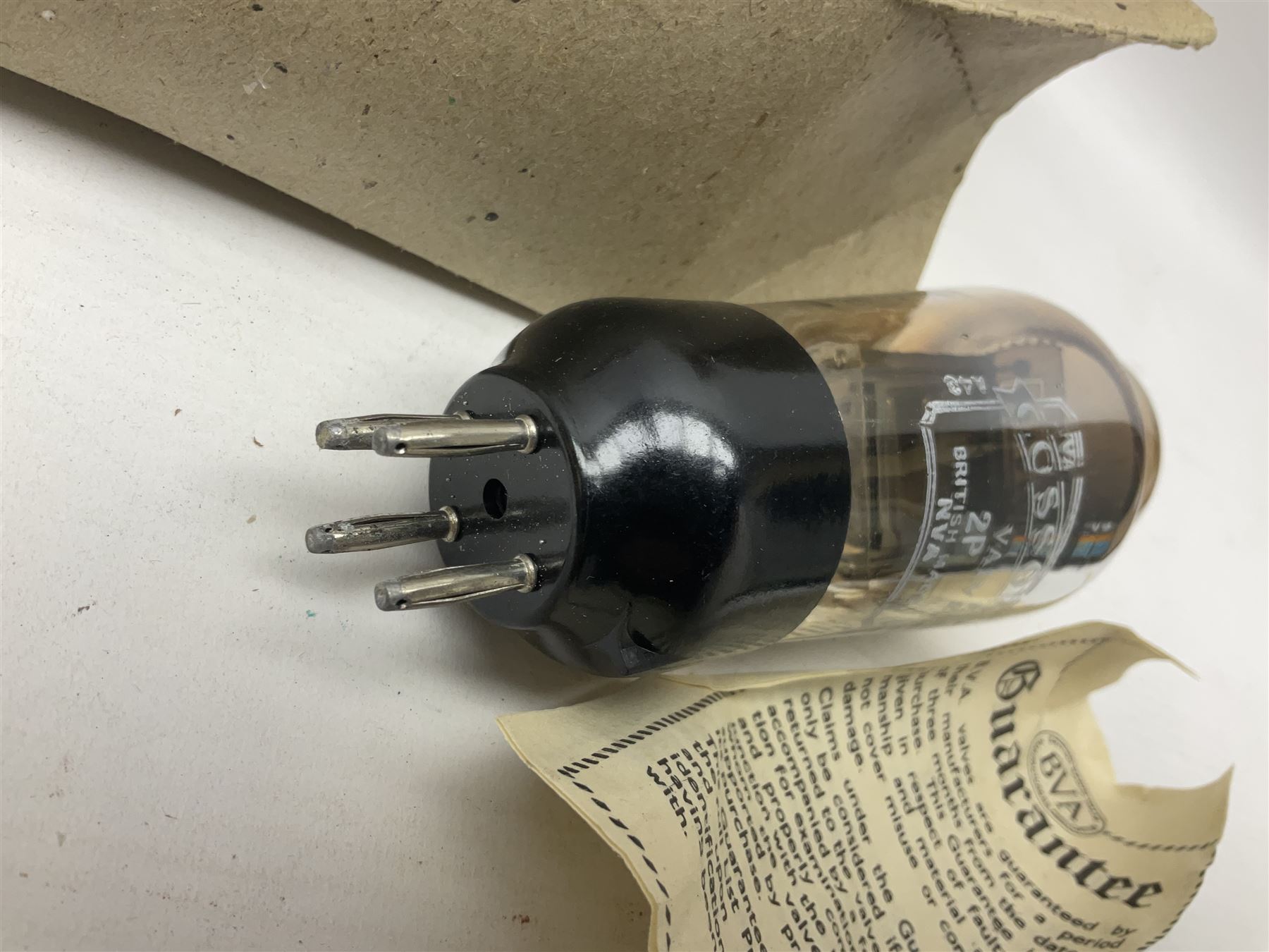 Seven Cossor thermionic radio valves/vacuum tubes, to include PT-41, 2-P, 41-MHL, 6V6G x 2, 6D6, 13-VPA, as per list, boxed