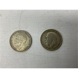 Coins and banknotes, including Lowther mis-printed five pound note 'HH09', Somerset one pound note 'CZ13', United States of America 1971 and 1976 one dollar coins, Great British commemorative crowns, Queen Elizabeth II 1997 two pound coin, 2008 five pound coin, King George V 1920 and 1931  florins and various other pre-decimal coins