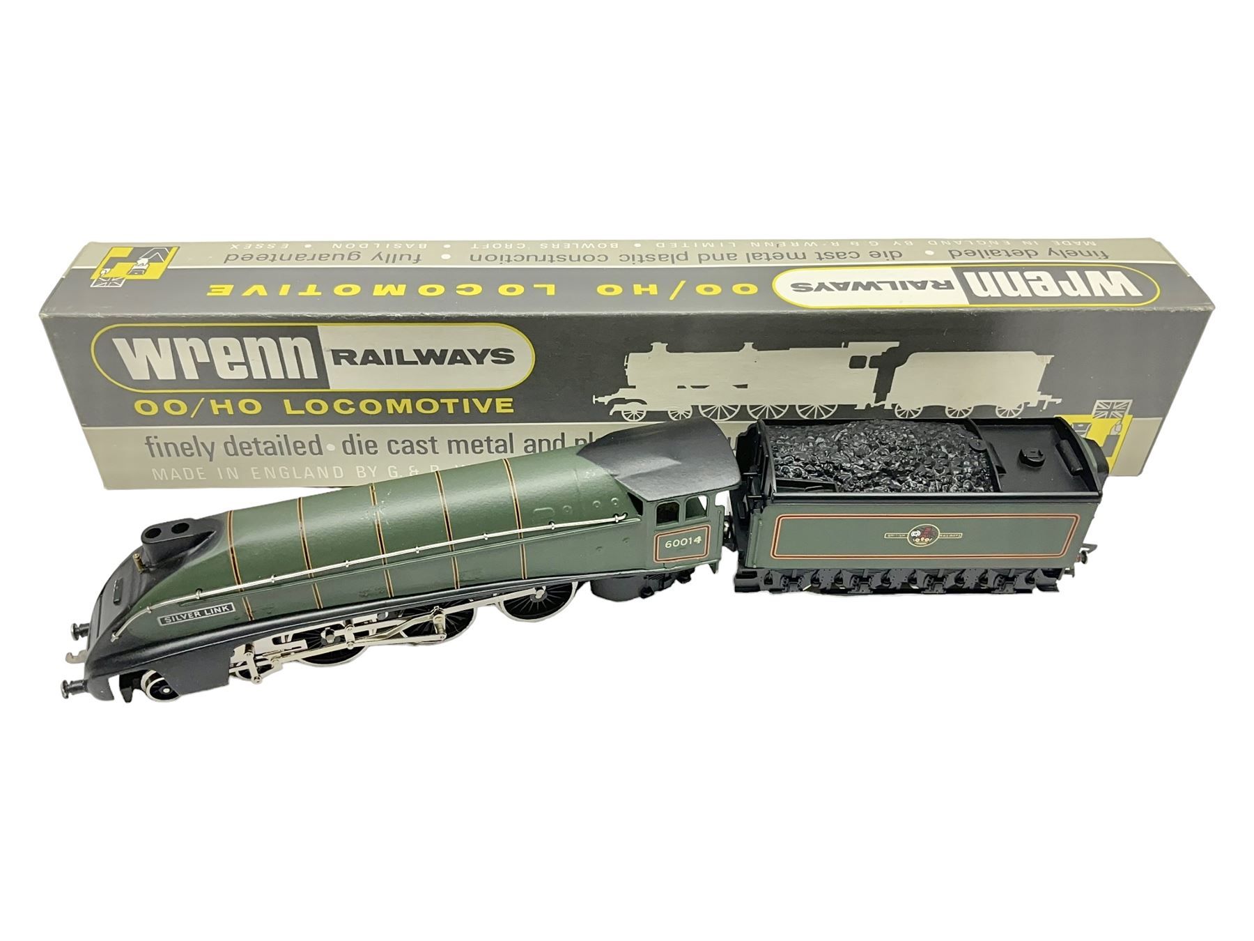 Wrenn '00' gauge - Class A4 4-6-2 locomotive 'Silver Link' No.60014 in BR Green; boxed with instructions.