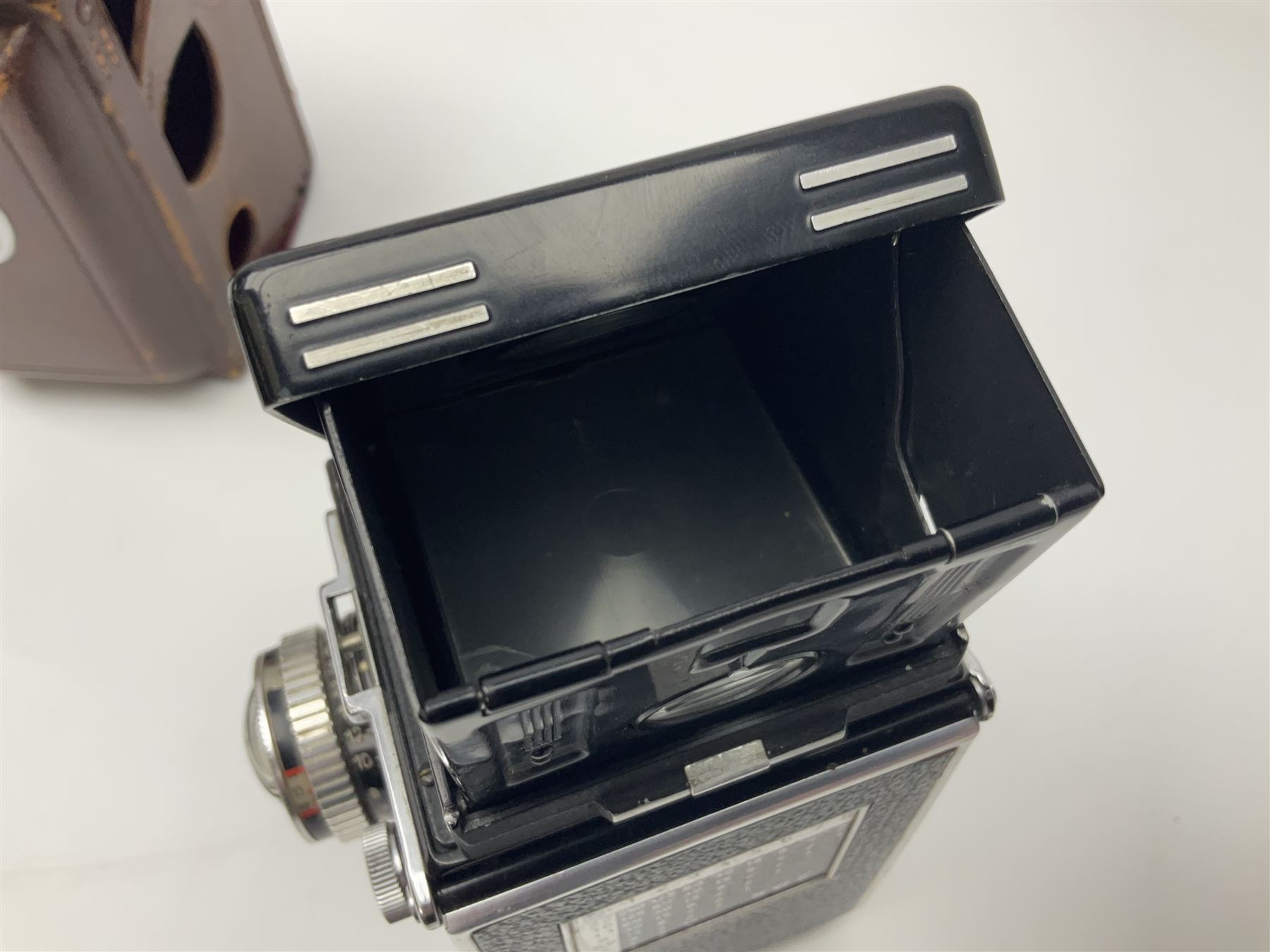 Rollei Rolleiflex 3.5C camera body, serial no 1775847, with 'Planar 1.35 f-75mm' lens serial no 1788432 and 'Heidosmat 1:2.8/75' lens serial no 2440876, complete with a cased set of additional lenses 