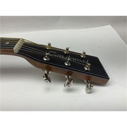 Tanglewood Dreadnought spruce and java wood acoustic guitar the three-piece back with mango spalted wood insert; in Faith hard carrying case; serial no.201147017 L103cm