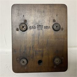 Two GPO wall mounted bell boxes, the first example marked no.1, and no.1A, together with three other wall mounted bell boxes 