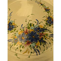 Collection of ceramic moulds, including Franklin Mint Le Cordon Bleu examples, Cauldon tureen, large tray, Delft charger, etc in two boxes