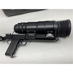 Zenit Photosniper Outfit, to include Zenit E camera body, serial no 80272217, 'Tair-3S 4.5/300' lens serial no 8508819, 'Aico 3x Converter', etc, all in a metal carry case  