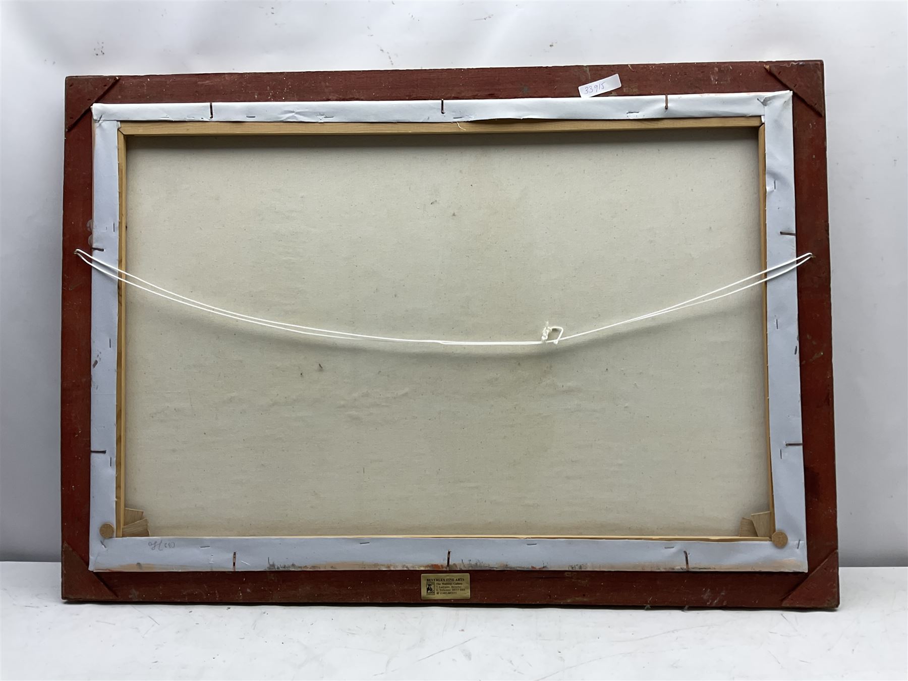 French School (20th century) Sailing Boats in River Cityscape, oil on canvas signed 'Gurney