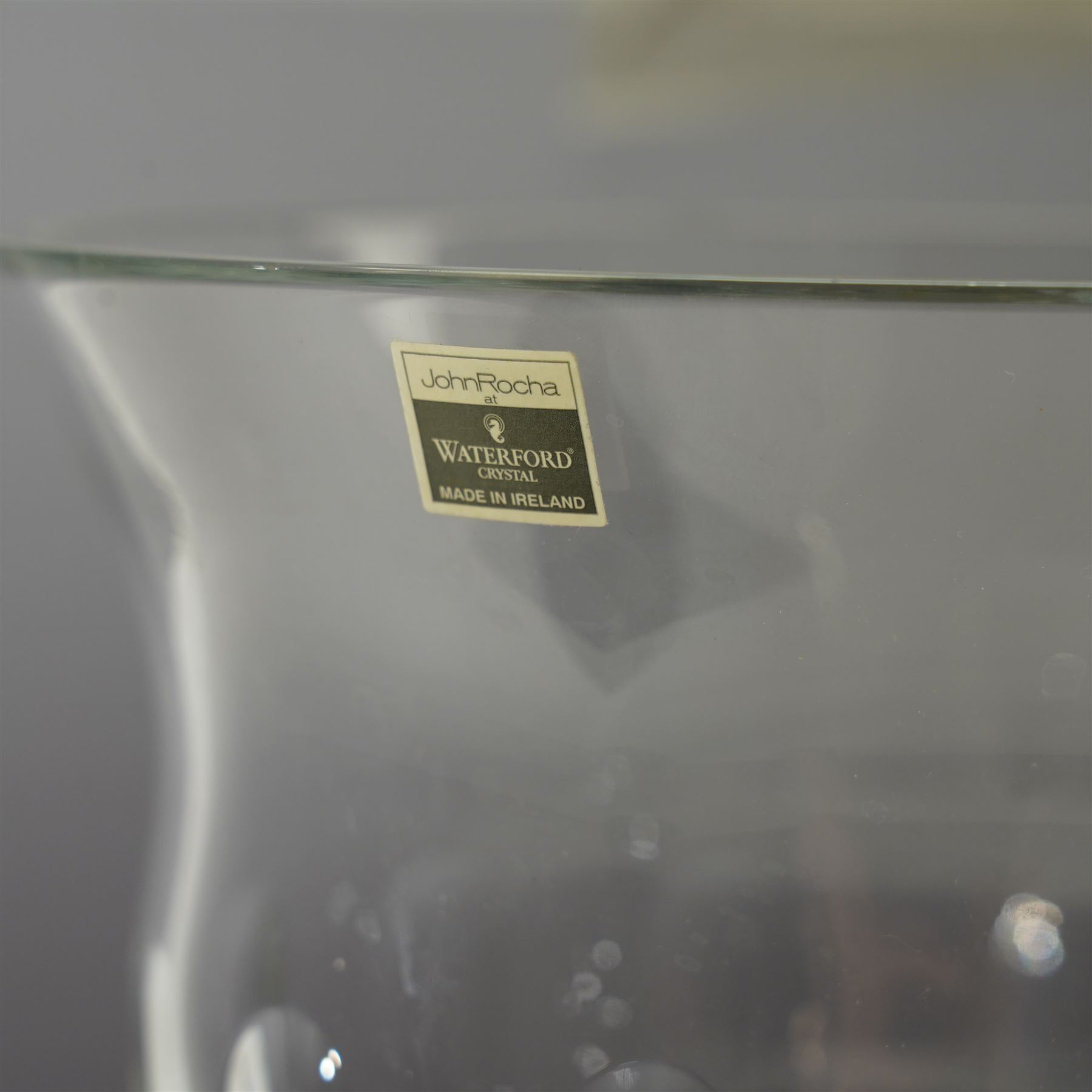 John Rocha for Waterford Crystal Imprint vase H30cm, boxed