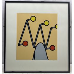 Patrick Caulfield (British 1936-2005): 'Thus, she would come, escaped, half-dead to my door’, no.11 from 'Some Poems of Jules Laforgue' Edition C, screenprint signed and numbered 57/100 in pencil pub. 1973, 41cm x 36cm with full margins