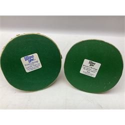 Five Lilliput Lane models from the 'Britain's Heritage' collection, comprising The Royal Albert Hall, Windsor Castle Round Tower, Eros and Nelson's Column and another snowed, all boxed