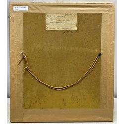 Robert Leslie Howey (British 1900-1981): 'A Cottage in Weardale', pastel signed and dated '44, titled on label with artist's Hartlepool address verso 25cm x 25cm