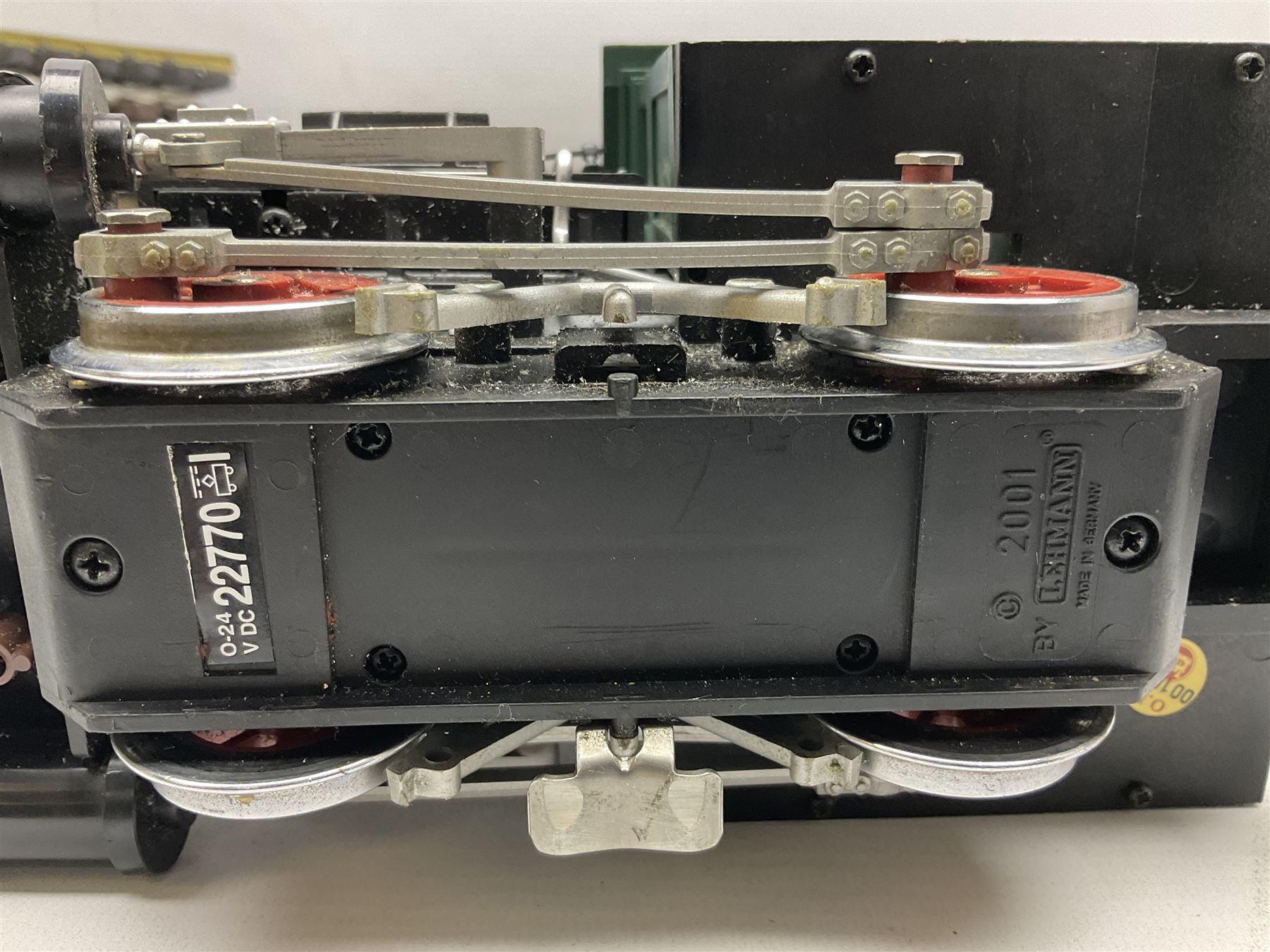 LGB (Lehmann Gross Bahn) G scale, gauge 1 - 22770 Disney Big Thunder Mountain Rail Road 0-4-0T tank locomotive No.1, green and black; and quantity of track