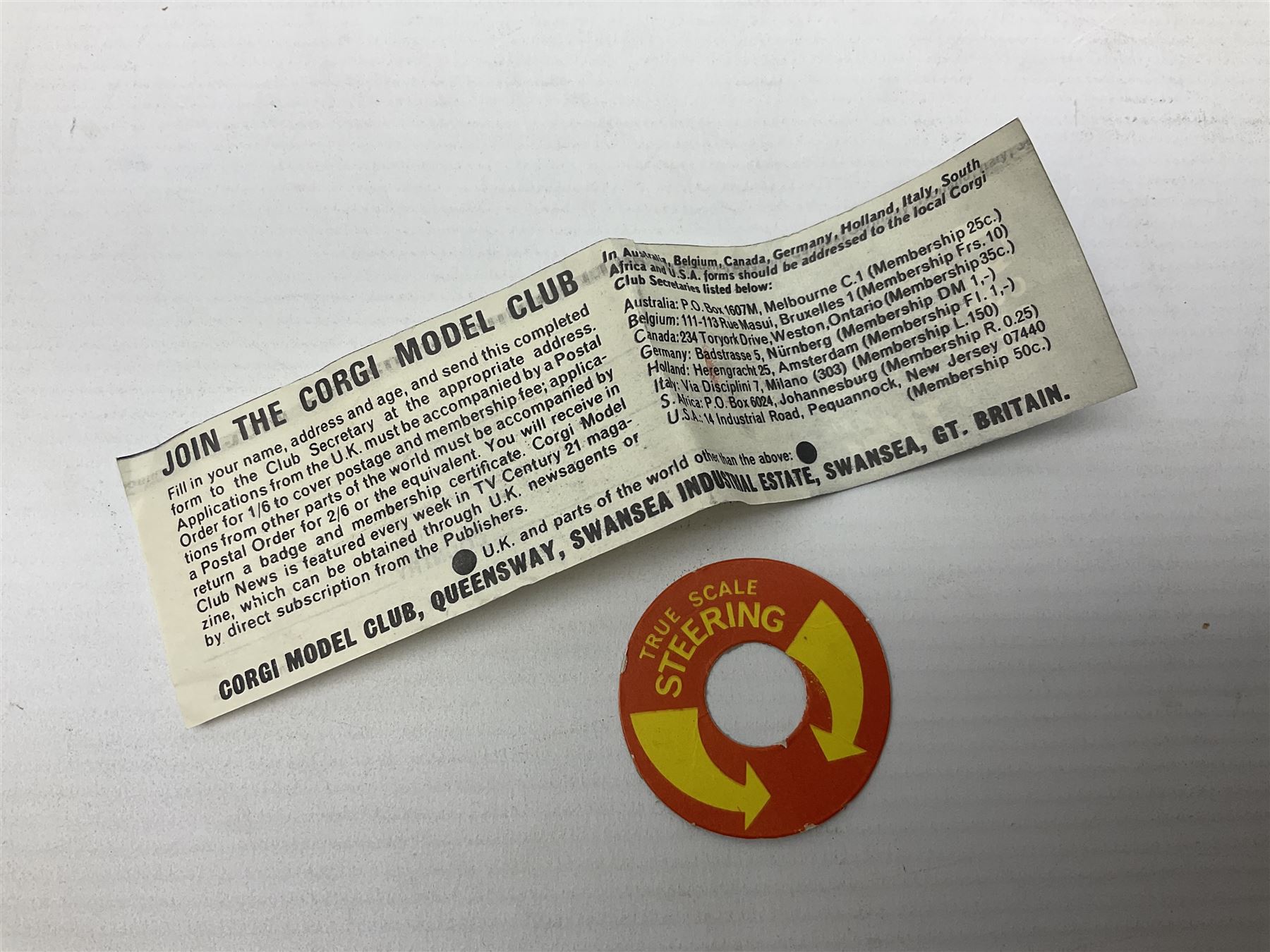 Corgi die-cast model No.492 Volkswagen (Beetle) European 