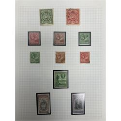 Antigua Queen Victoria and later stamps, including War stamp overprints etc and Bahamas Queen Victoria and later stamps, including Crown Colony, War Charity and other overprints etc, housed on pages