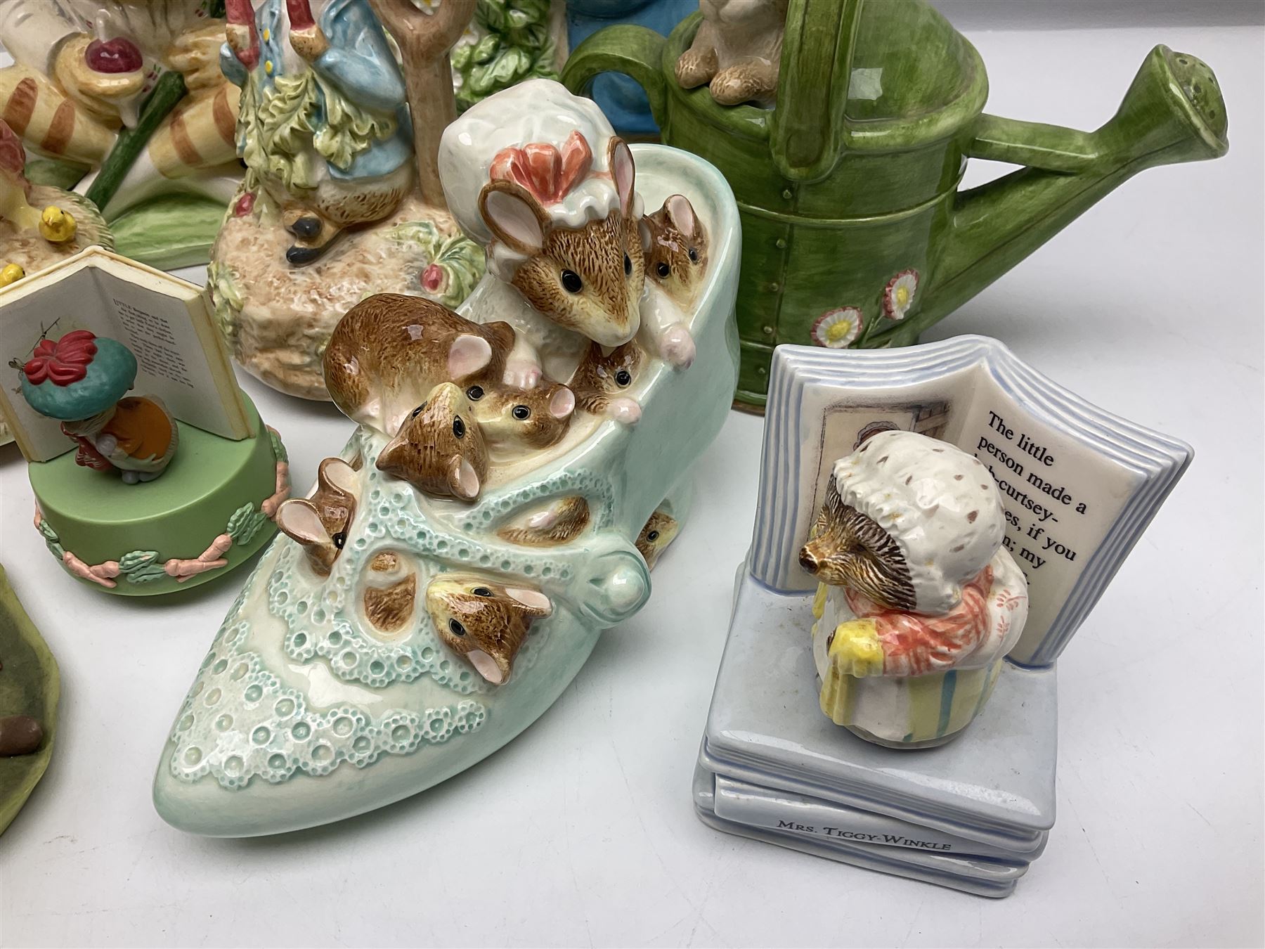 Collection of Border Fine Art studios Beatrix Potter ceramics