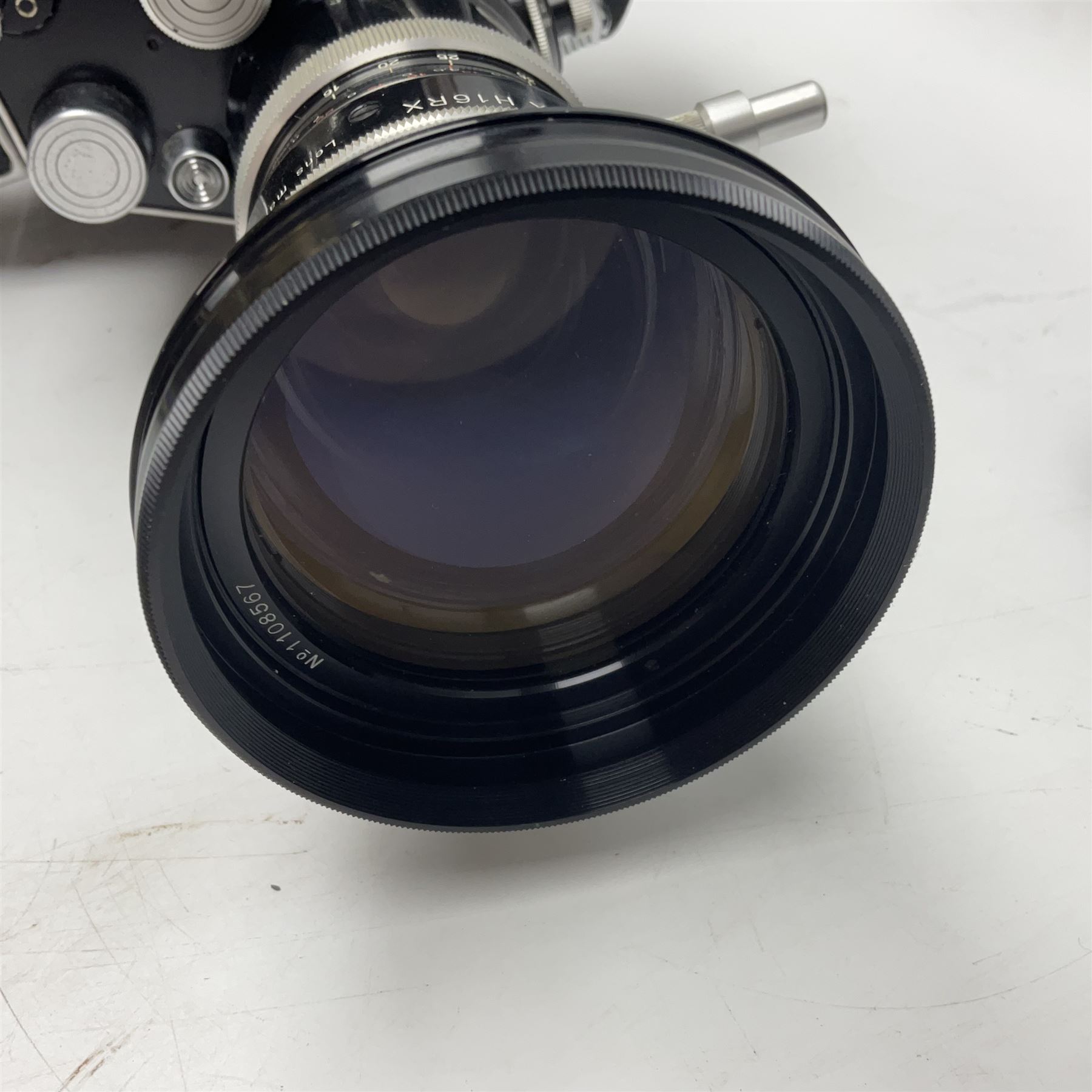 Bolex H16 RX5 camera body, serial no. 245758, with ' Kern Paillard Vario Switar 1:1.9 f=16-100mm POE Bolex H16RX' lens, Bolex 400ft magazine, etc, all in Bolex large flight case