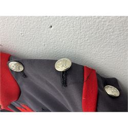 Elizabeth II Yeoman Warders (Beefeater) No.1 Undress blue uniform - comprising tunic bearing label Crown Military Uniforms H.M. Tower of London and bonnet by S. Patey (2) 