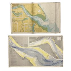 Two late 20th century charts of the River Humber entitled 'River Humber and the River Ouse and Trent' 1993 and 'River Humber Spurn to Barton Haven' (rolled)