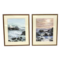 W Palliser (British 20th century): 'Ebb Tide' and 'Off Shore Breeze', pair watercolours signed, titled verso 41cm x 31cm (2)