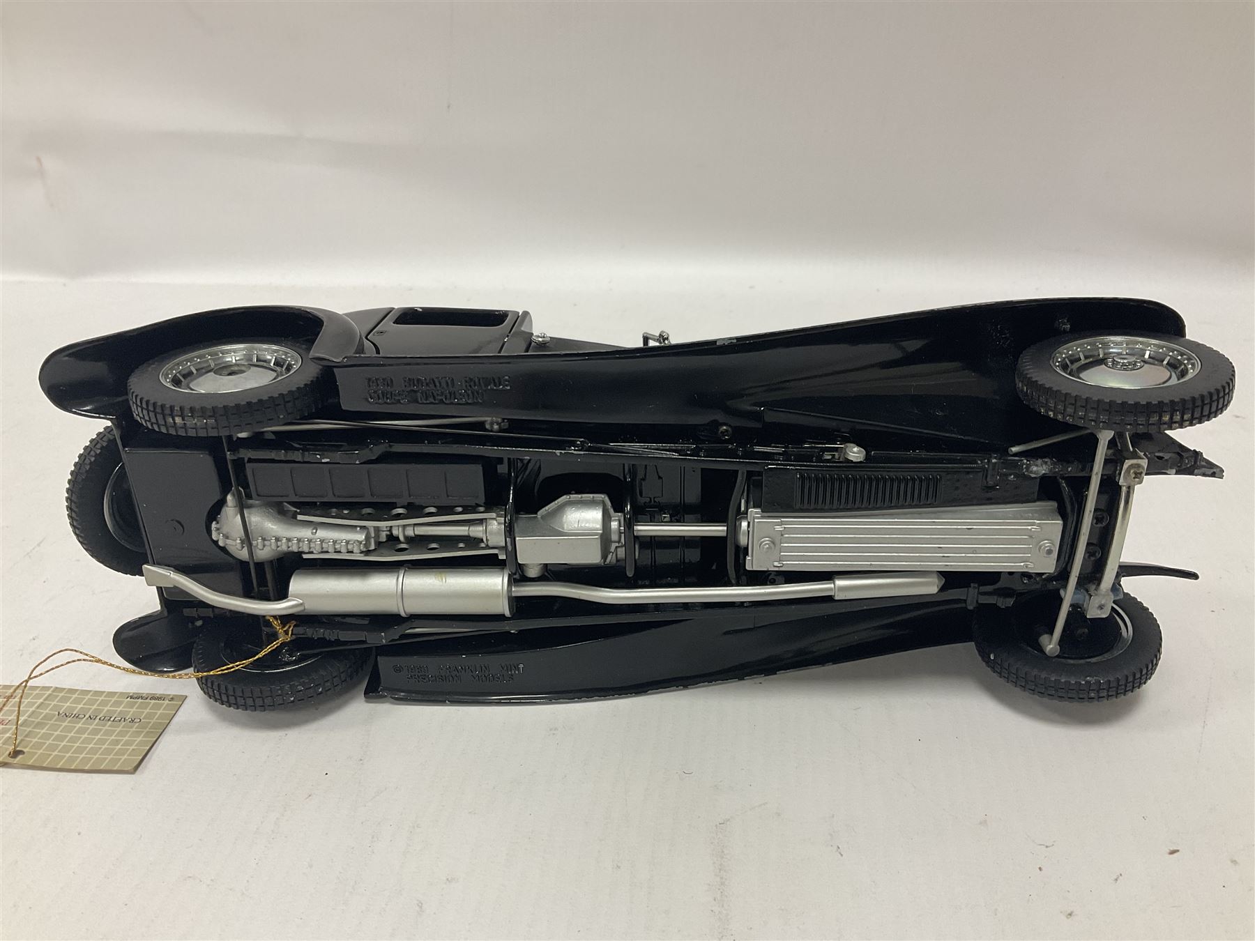 Franklin Mint - five 1:24 scale die-cast precision models comprising 1930 Bugatti Royale Coupe Napoleon, 1933 Duesenberg SJ Twenty Grand, 1935 Mercedes Benz 500K Special Roadster, 1938 Jaguar SS-100, and 1947 Bentley 