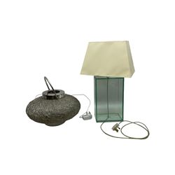 Greenapple  table lamp, together with another lamp, greenapple H58cm