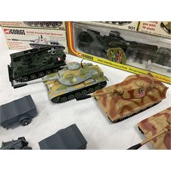 Corgi - eleven military models comprising three x 900, three x 901, four x 905 & 908; all boxed; together with nine unboxed models (18)