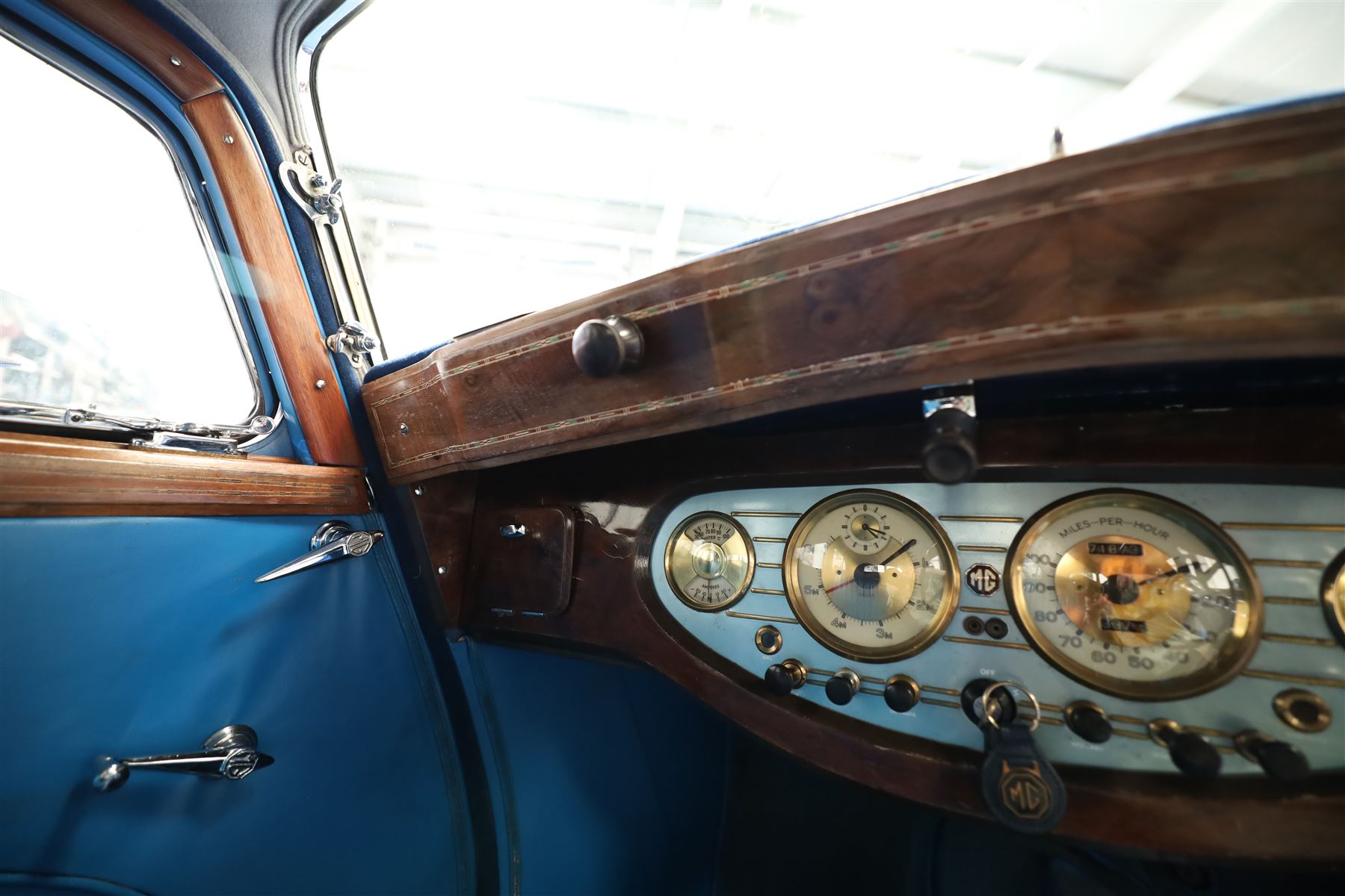 1939 MG SA Saloon

Registration: GRB 988
Chassis number: SA2983
Engine number: QPHG3242 (original engine)
Engine: 2,322cc six-cylinder petrol
Transmission: Manual
Odometer reading: 71,873 miles
Seating: Five
Colour: Two-tone blue
Former keepers: 6/7 recorded
V5C: Present
Keys: One

A 1939 MG SA Saloon, finished in an attractive two-tone blue colour scheme and retaining its original UK registration, GRB 988.

Introduced in 1936, the MG SA was the marque's prestigious sporting saloon, combining elegant coachwork with refined six-cylinder performance and luxurious accommodation. This example retains its original 2,322cc engine, numbered QPHG3242, and displays 71,873 miles on the odometer, although this mileage has not been independently verified.

The car is understood to have undergone an extensive rebuild and restoration between 2010 and 2015 and is today presented in showroom condition throughout. The coachwork has an excellent finish, complemented by outstanding chrome brightwork, wire wheels, a rear-mounted spare wheel, folding rear luggage rack and a desirable folding canvas sunroof. The engine bay is immaculately detailed, while the underside, chassis and suspension all reflect the high standard of restoration undertaken. A stainless-steel exhaust system has also been fitted.

The luxurious cabin features beautifully finished inlaid wood veneer, leather seating and period instrumentation, all presenting to an exceptionally high standard.

A particularly appealing aspect of this MG SA is its documented participation in the 1952 Daily Express National Motor Rally. Accompanying the vehicle are the original official rally programme together with period photographs showing the car competing in the event displaying entrant number 36. The programme lists entrant No. 36 in Class D.2 as an MG 2322cc, providing excellent documented provenance linking this car to one of Britain's best-known post-war motoring events, held between 12th and 15th November 1952.

Combining documented provenance with exceptional cosmetic presentation, this MG SA represents a rare opportunity to acquire one of MG's flagship pre-war sporting saloons.

At the time of cataloguing the vehicle started and ran well.

Features

• Original 2,322cc six-cylinder engine
• Manual transmission
• Original UK registration
• Two-tone blue coachwork
• Folding canvas sunroof
• Leather interior
• Inlaid wood veneer dashboard and trim
• Wire wheels
• Rear-mounted spare wheel
• Folding rear luggage rack
• Twin carburettors
• Stainless-steel exhaust system
• Extensive rebuild and restoration completed between 2010 and 2015

History and Documentation

• Approximately six to seven former keepers recorded
• Original engine (No. QPHG3242)
• Chassis No. SA2983
• Original UK registration
• Extensive rebuild and restoration completed between 2010 and 2015
• Original 1952 Daily Express National Motor Rally programme
• Period photographs showing the vehicle competing as Entrant No. 36
• V5C registration document not present
• One key

Condition

Presented in exceptional showroom condition, this MG SA has clearly benefited from a high-quality restoration completed to an impressive standard. The paintwork, chrome, interior, engine compartment and underside are all exceptionally well presented, reflecting the considerable work undertaken.

The vehicle started and ran well at the time of cataloguing. It has not been subjected to a full mechanical inspection by the auctioneers, and prospective purchasers should satisfy themselves as to the vehicle's condition, originality, mileage, specification and roadworthiness prior to bidding.

This vehicle forms part of the Estate of the late John Sills and is offered for sale by the Executors, providing a genuine reason for sale.