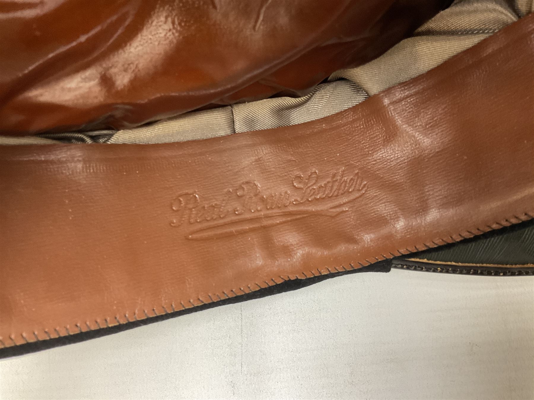 Officer's pattern peaked cap of the Green Howards, by Herbert Johnson, New Bond Street, London, in original box