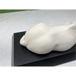 Five Beswick and Royal Doulton horse figures in matt white on black plinths, comprising of  Spirit of Affection no. 2689/2536, Springtime no.2837, Spirit of peace no.2916, Spirit of earth no.2914 and Spirit of the wild no. 183, together with a composite figure of a horse (6)