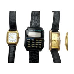 Collection of wristwatches, including Casio alarm chronograph, Ruhla, Sekonda, etc 