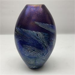 Sanders & Wallace vase, decorated in Sunset pattern, H22cm