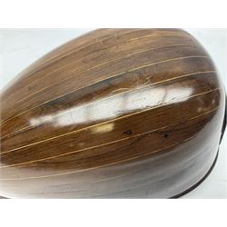 Italian mandolin, with foliate inlaid scratchplate, paper label inscribed 'Carlo Loveri & Figlio of Napoli', L62cm