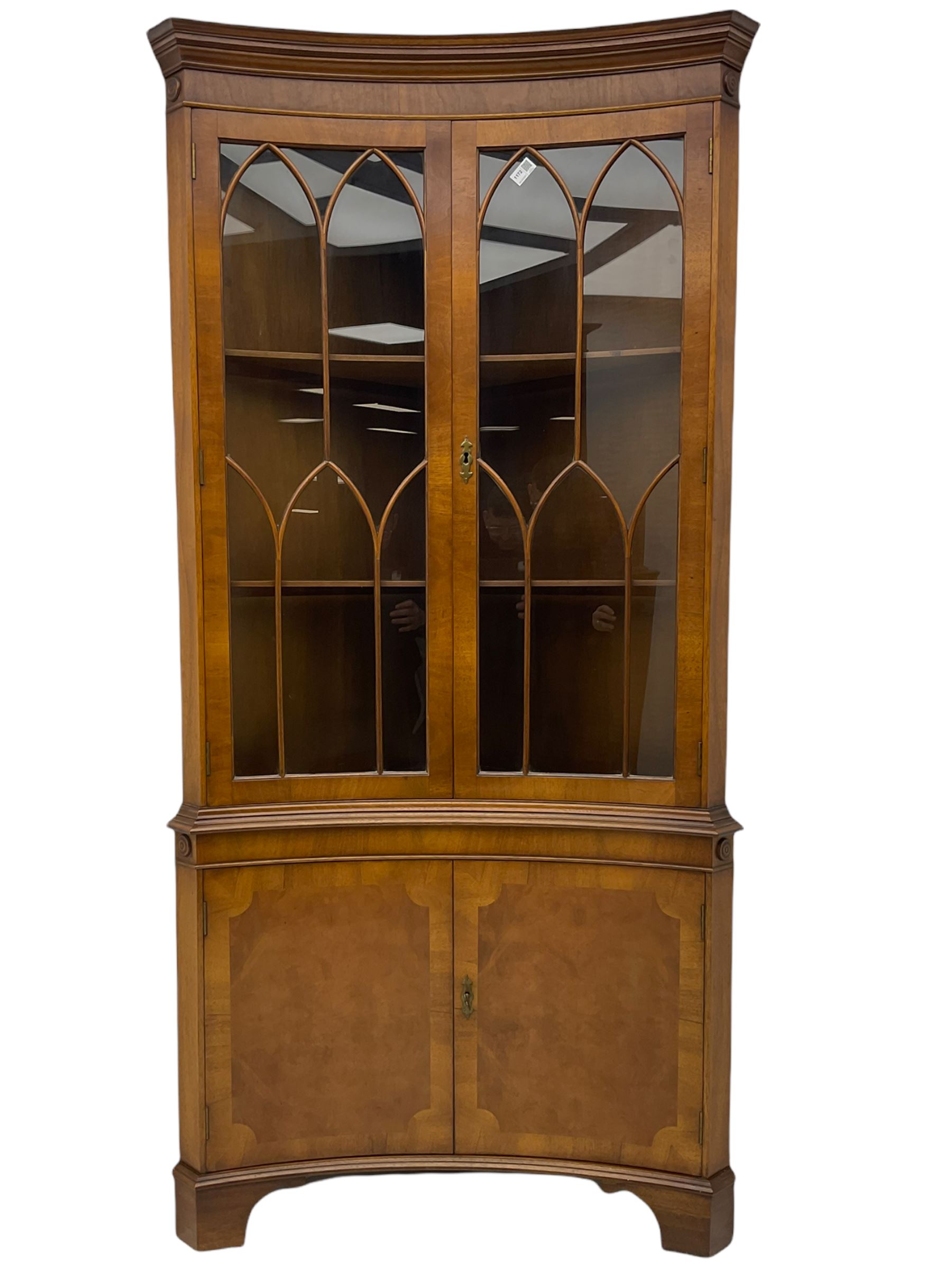 Enclosed discount corner cabinet