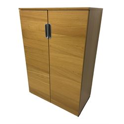 IKEA Galant light oak two door office cabinet