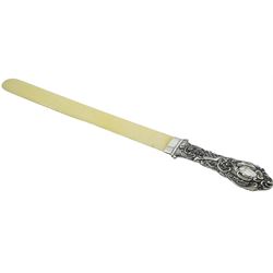 Victorian silver and ivory page turner, 