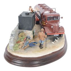 Limited edition Border Fine Arts 'Fuelling the Farm' no. B1161, limited edition no. 55/500, designed by Ray Ayres, boxed with certificate of authenticity