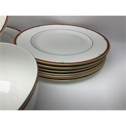 Wedgwood Colorado pattern dinner and coffee service for eight, to include coffee pot, milk jug, covered sucrier, coffee cans and saucers, dinner plates, side plates, twin handled bowls, four covered vegetable tureens etc (92)