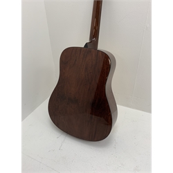  Fender DG-5NAT acoustic six-string guitar with rosewood style back and sides and blond wood top, serial no.CS05072941 L104cm  