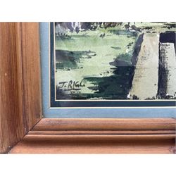 Jack Rigg (British 1927-): Knaresborough Viaduct, watercolour signed, dated 1968 verso 36cm x 47cm