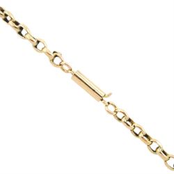 Edwardian 9ct rose gold two stone opal pendant necklace, both stamped