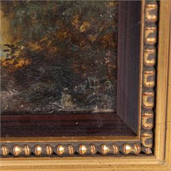 Edgar Longstaffe (British 1852-1993): Boating at Sunset, oil on canvas signed with monogram and dated 1891, 34cm x 52cm 