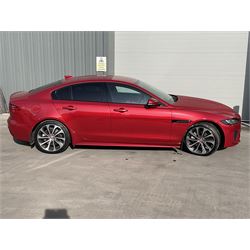 X2 GTS - JAGUAR XE SALOON - 2.0 R-Dynamic HSE 4dr, Automatic ONLY 800 miles

Year: 2019, June
Colour: Firenze Red
Mileage: 800 miles only
Fuel: Petrol
Reg: X2 GTS

As new, with cherished plate, instructions for sale from a local estate.
Buyers premium 10% plus VAT (12% inc.)