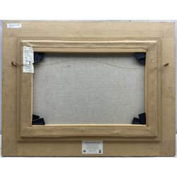 David Morgan (British 1964-): 'Bluebell Path', oil on canvas signed, titled and dated 1999 verso 34cm x 50cm
Provenance: with E Stacy-Marks, Polegate, East Sussex, Stock No.MO888, label verso