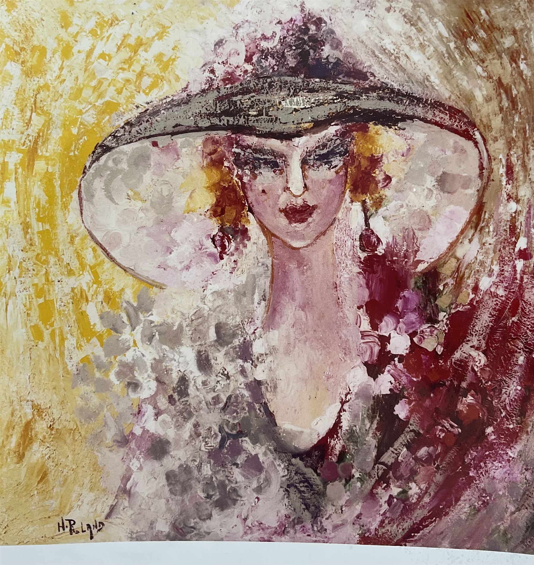 Henry Roland (Belgian 1919-2000): Three mixed media still life studies variously signed, titled and dated together with a signed Sketch of a Lady upon a beermat; a posthumous album of prints with other Roland ephemera max 24cm x 32cm (5)