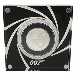 The Royal Mint United Kingdom 2020 James Bond half-ounce silver proof coin 'Bond, James Bond', cased with certificate
