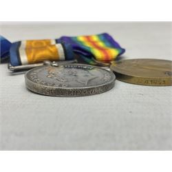 WW1 group of three medals comprising British War Medal, 1914-15 Star and Victory Medal awarded to 41493 Pte. W. Varley R.A.M.C.; all with ribbons