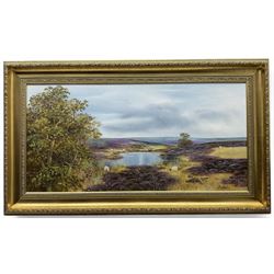Brian Richardson (British 20th Century): ‘Wheldale Moor North of Pickering’, oil on canvas...
