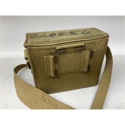 Pair of WWII 1943 Kershaw Bino. Prism No.2 MKII x6 binoculars, No. 190671, in canvas case