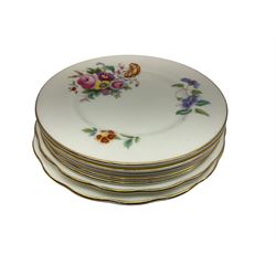 Coalport 'Junetime' pattern tea and dinner wares, to include side plates, plates, bowls, tea cups and saucers, sauce boat etc