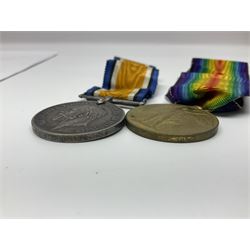 WW1 trio of medals comprising British War Medal, Victory Medal and 1914-15 Star awarded to S/4 091131 Pte. B.T. Day A.S.C.; and WW1 pair of medals comprising British War Medal and Victory Medal awarded to 240653 Gnr. E. Stephenson R.A.