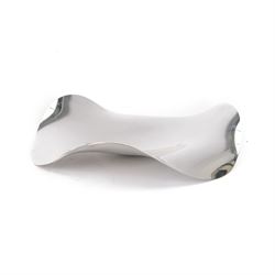 Georg Jensen stainless steel tray designed by Constantin Wortmann, with original box, D40cm