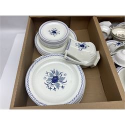 Spode Green Geranium pattern part tea service, together with Adams Baltic pattern part tea and dinner wares and a quantity of other ceramics etc, in six boxes 
